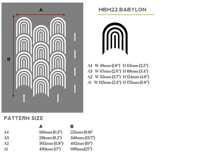 Babylon Deco Stencil