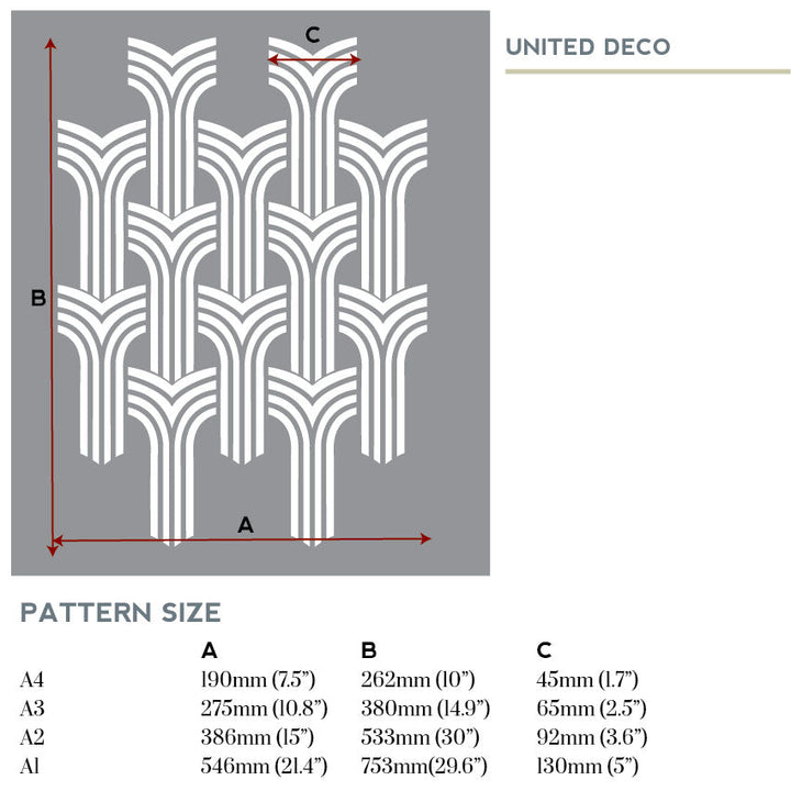 United Deco Stencil